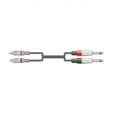 2R-2M6J150 Καλώδια Ήχου 2 x 6.3mm Mono Jack - 2 x RCA 1,5m (Τεμάχιο)